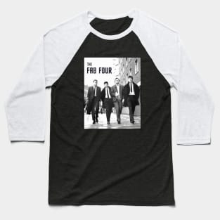 The Fab Four Men Of The Decade 70s 80s Baseball T-Shirt